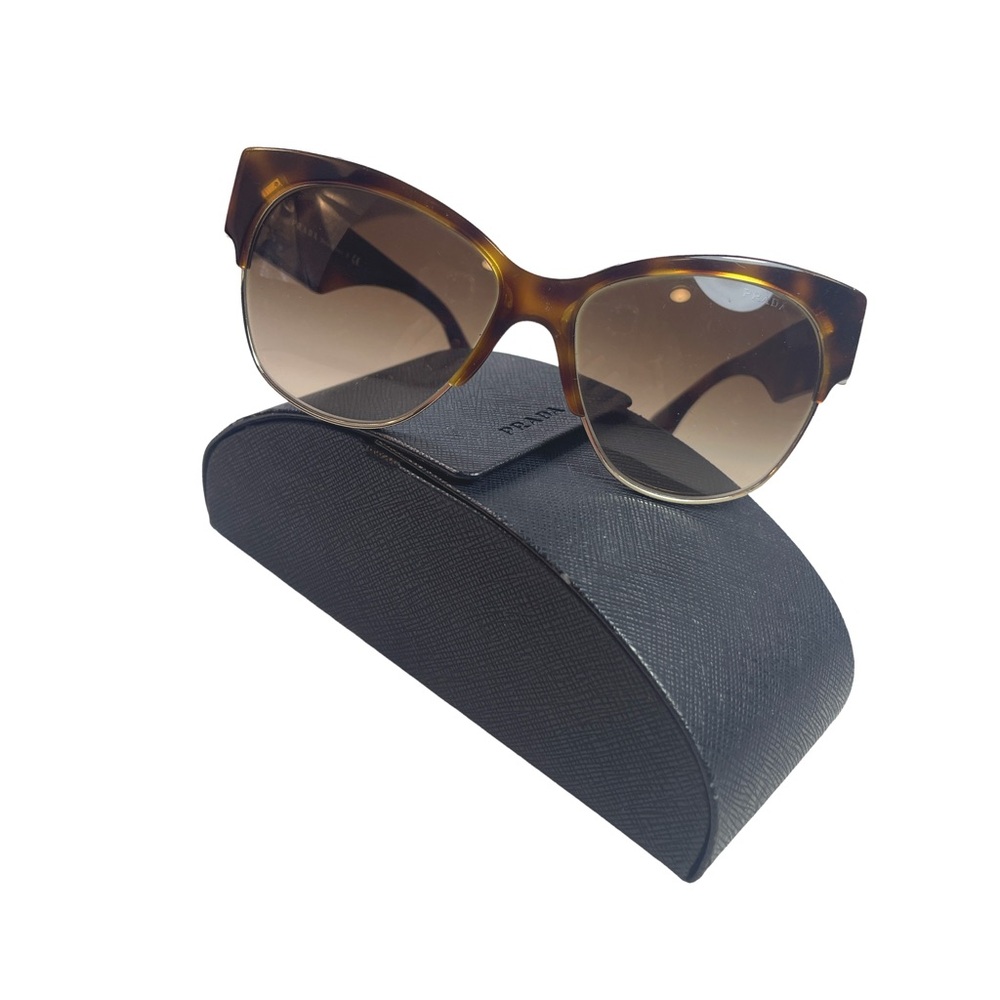 Prada Brown Gradient Tortoise Shell Sunglasses Ca… - image 2
